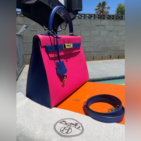 🏆💐HOST PICK💐🏆🩷💙Hermès Kelly 28 Epsom Leather Bag With Gold Hardware🩷💙 - Picture 6 of 17